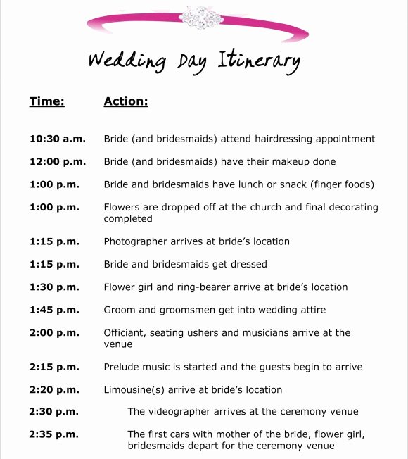 Event Itinerary Template Fresh 10 event Itinerary Templates Notes Designs
