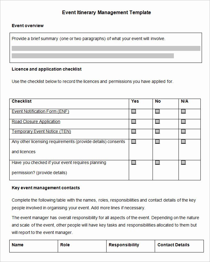 Event Itinerary Template Lovely 11 event Itinerary Template Doc Pdf Psd