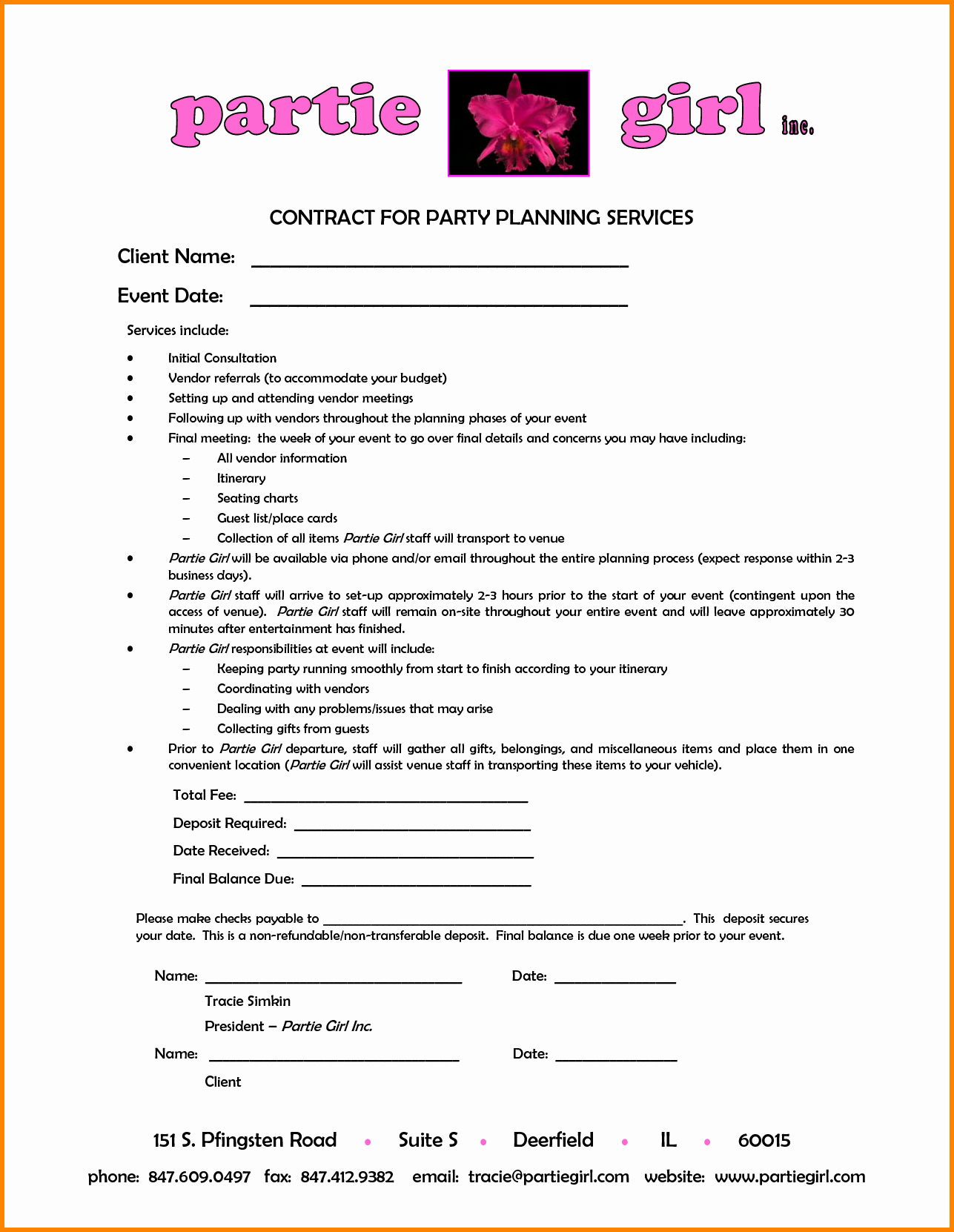 Event Planning Contract Template Free Luxury 10 event Planner Contract Template
