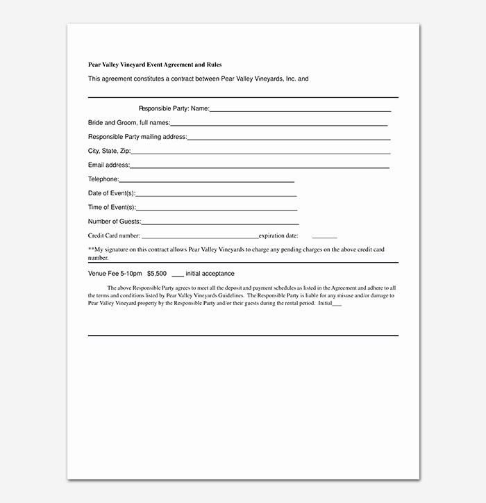 Event Planning Contract Template Free Unique event Contract Template 19 Samples Examples In Word