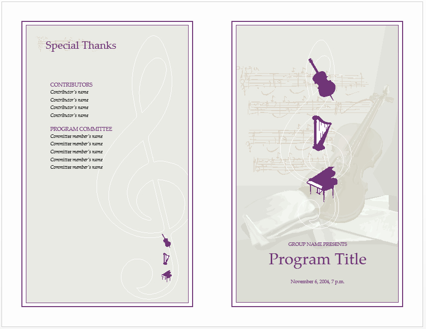 Event Program Template Word Elegant 10 event Program Templates Word Excel Pdf formats