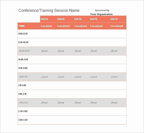 Event Program Template Word Unique event Program Template Word Excel Pdf formats