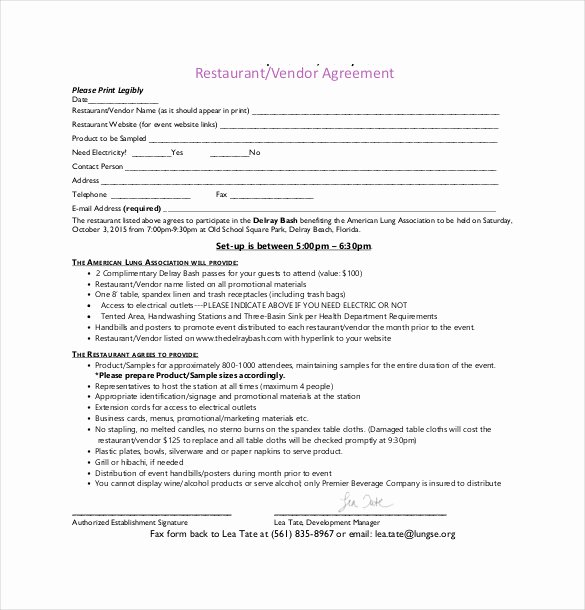 Event Vendor Contract Template Best Of 25 Sample Vendor Agreement Templates Pdf Doc