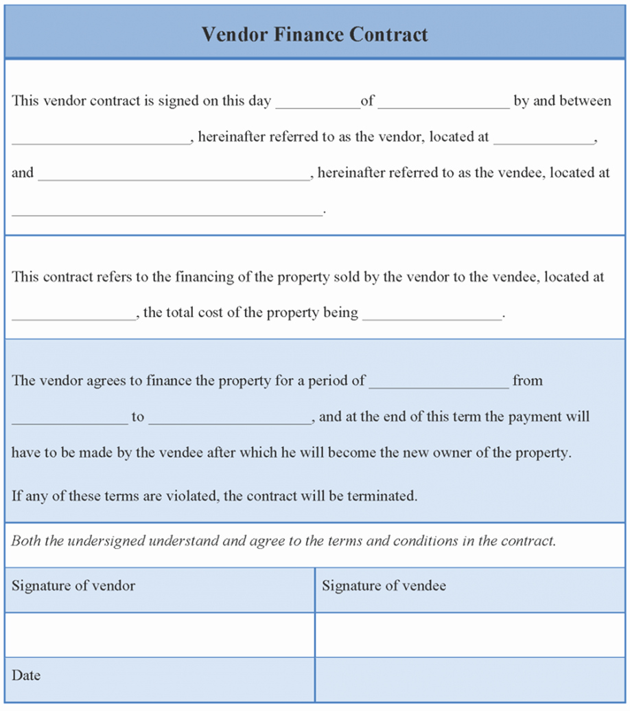 Event Vendor Contract Template New Sample Vendor Contract Agreement Contracts Simple form