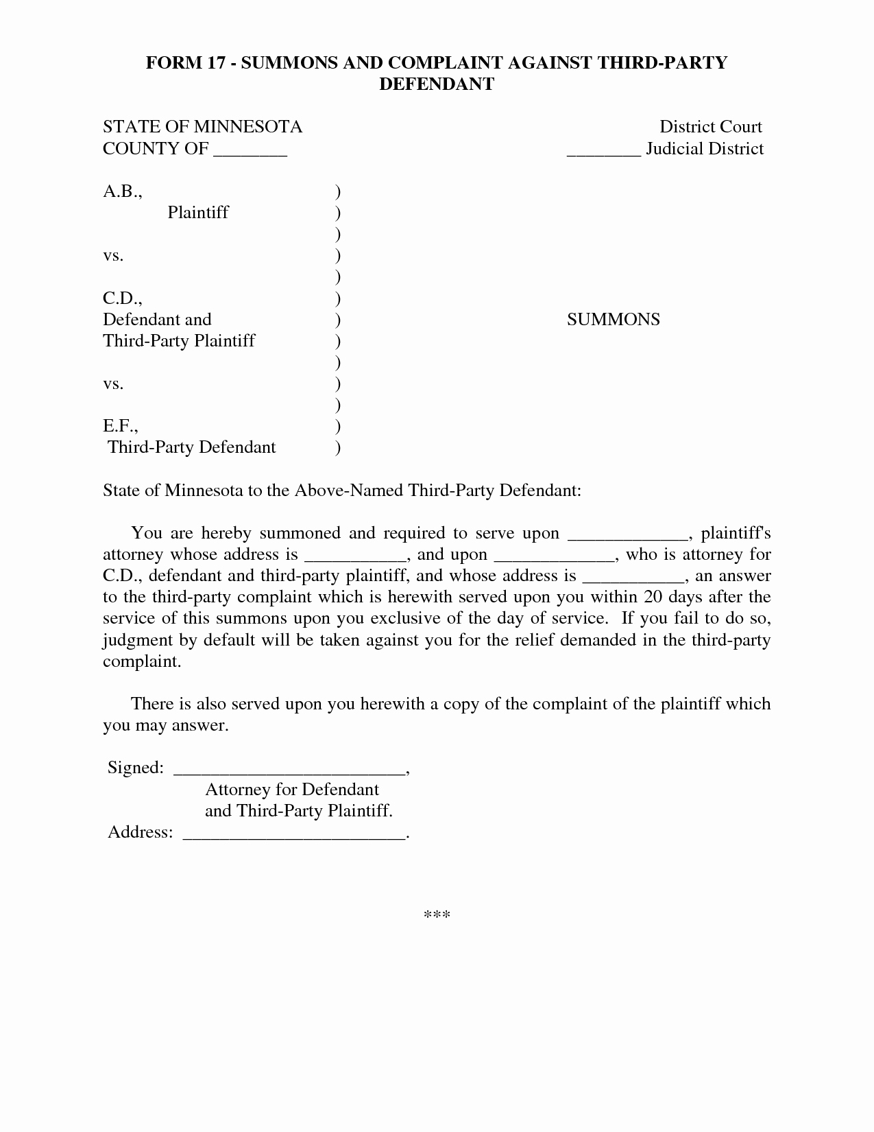 Example Of Answer to Complaint Best Of Best S Of Sample Answer Plaint form Sample Civil