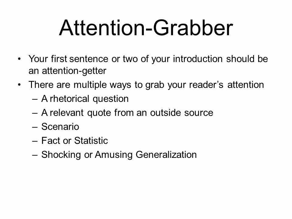 Example Of attention Getter Beautiful 18 attention Grabber Examples