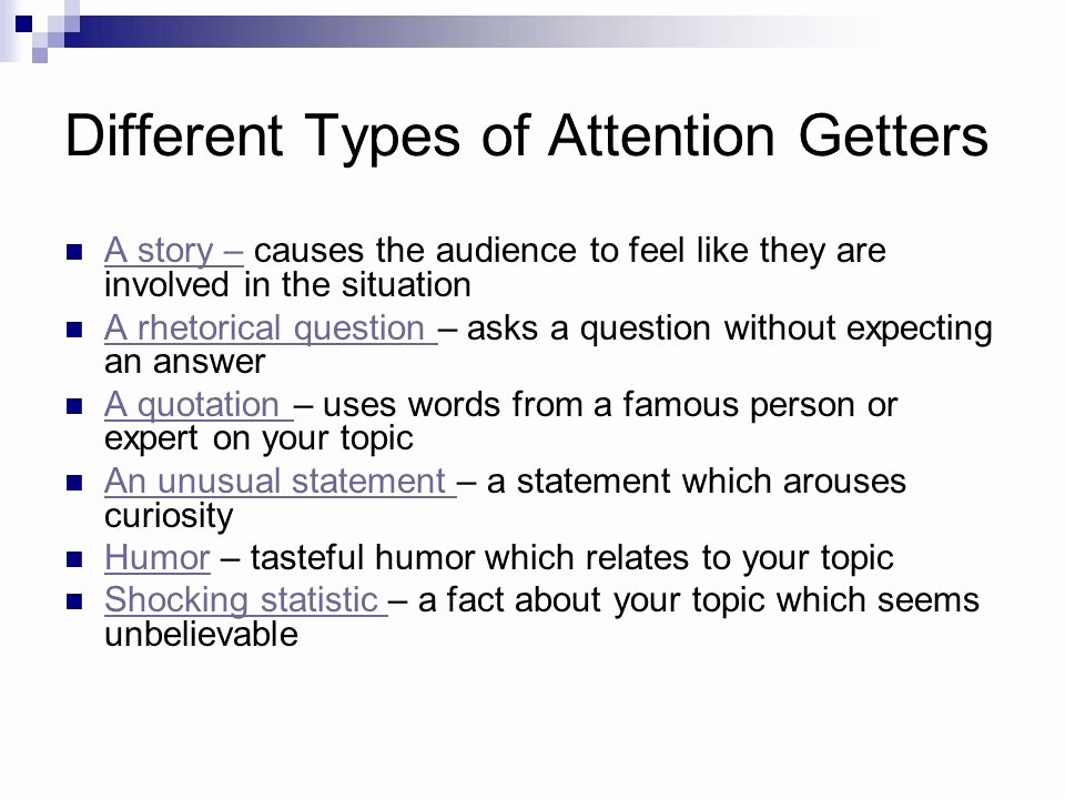 Example Of attention Getter Inspirational Elements Of An Essay Ppt Video Online