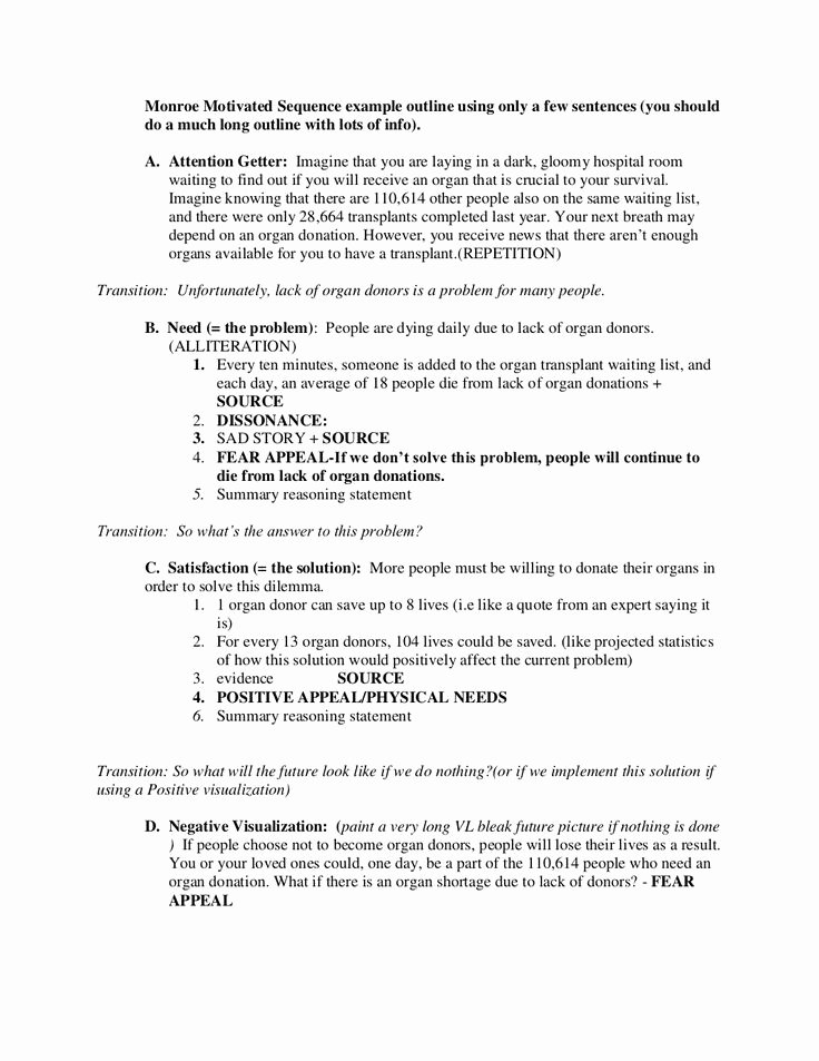 Example Of attention Getter New New Persuasive Speech Outline by Brianna Abc Via