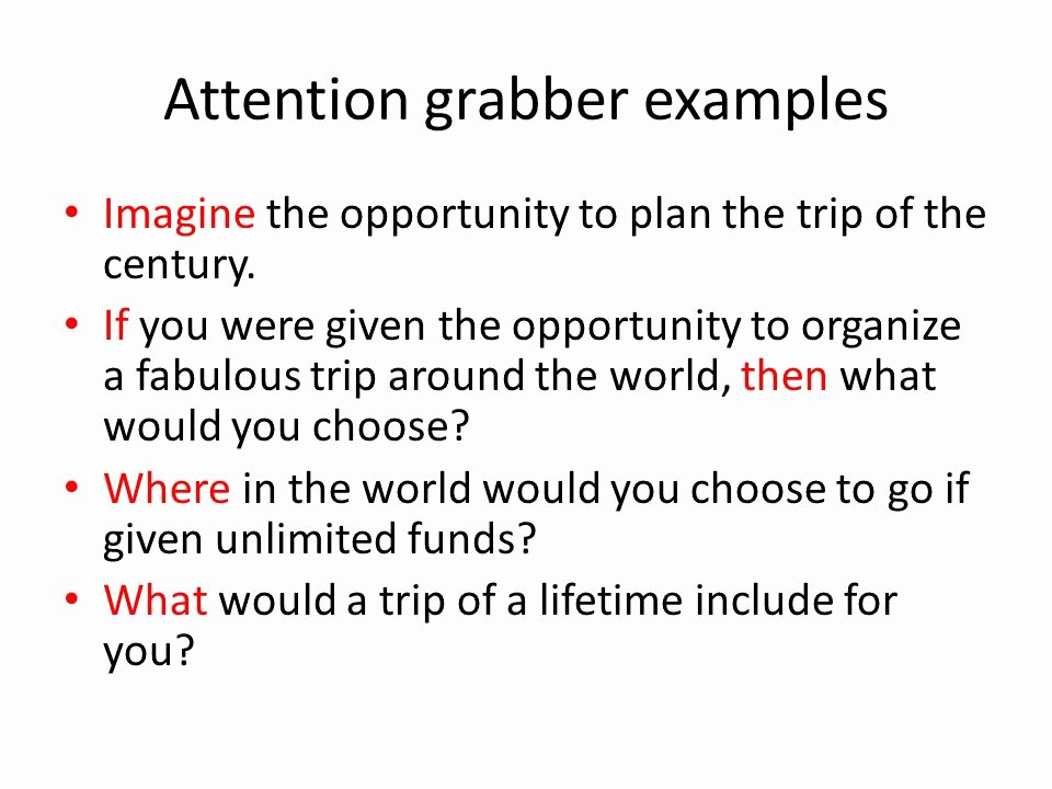 Example Of attention Getter New Travel Essay Ppt Video Online