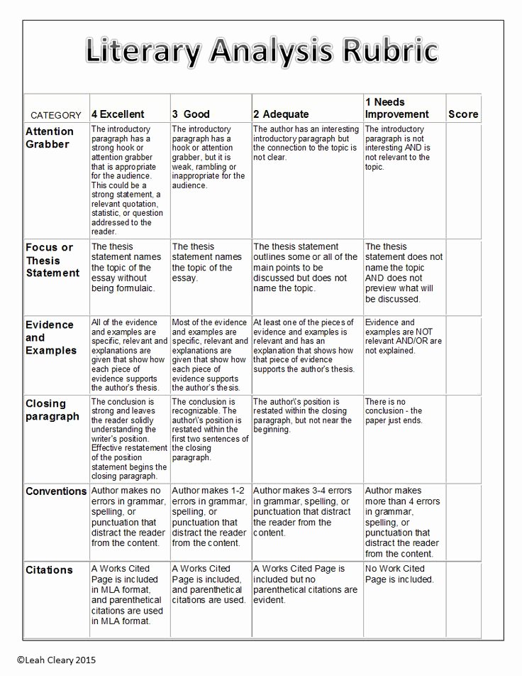 Example Of Book Analysis Awesome Literary Analysis Handouts