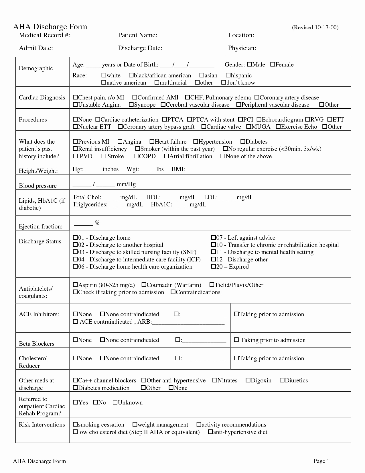 Example Of Hospital Discharge Papers Fresh Hospital Release form 9 Best Images Of Free