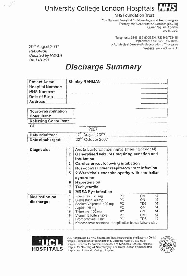 Example Of Hospital Discharge Papers Luxury Reasons to Be Cheerful – My Review Of 2014