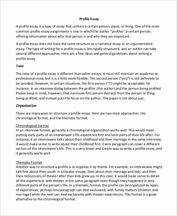 Example Of Interview Essay Paper Lovely Profile Essay A Person Hepatitze
