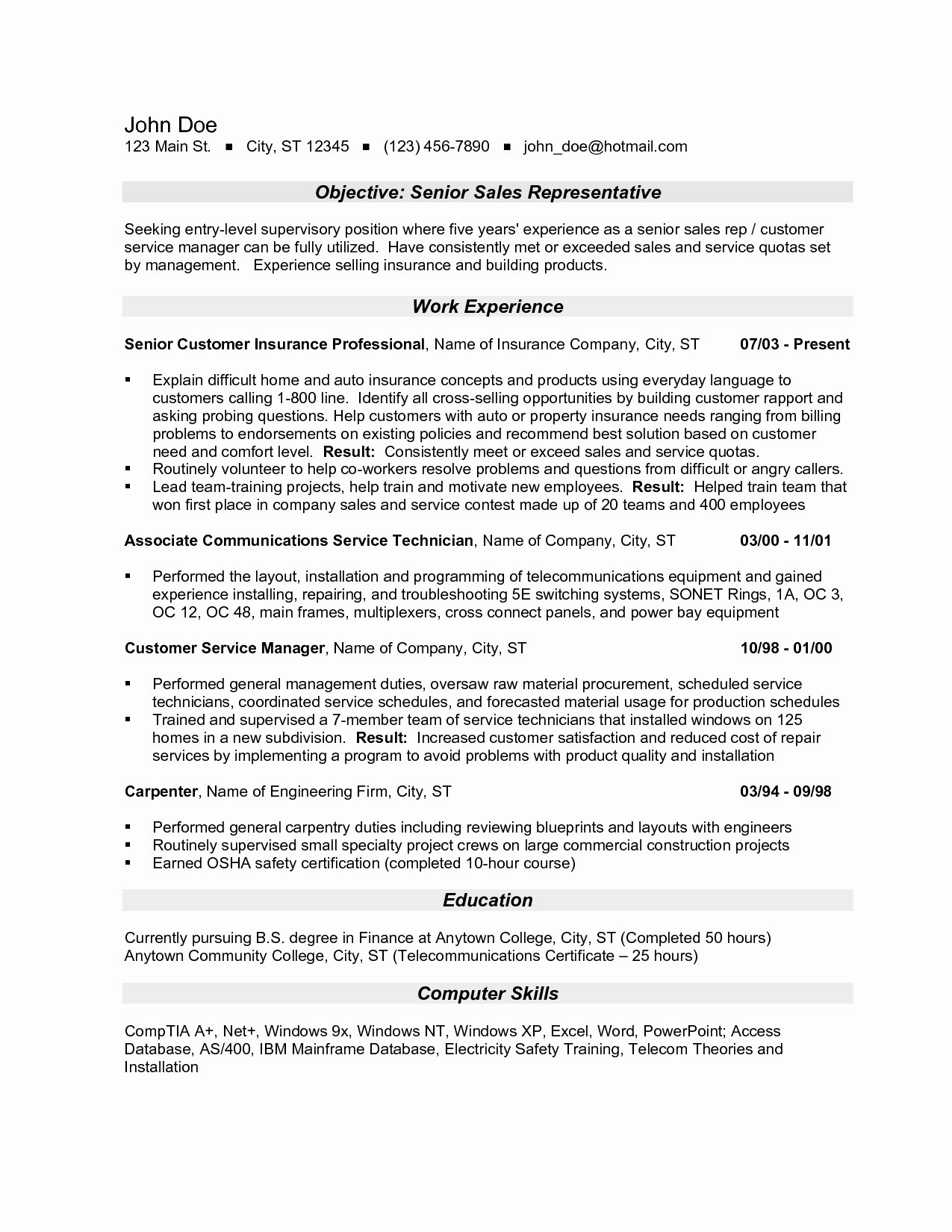 Examples Of Excellent Resumes Fresh 26 Ideal Sales Rep Resume Examples Nc U – Resume