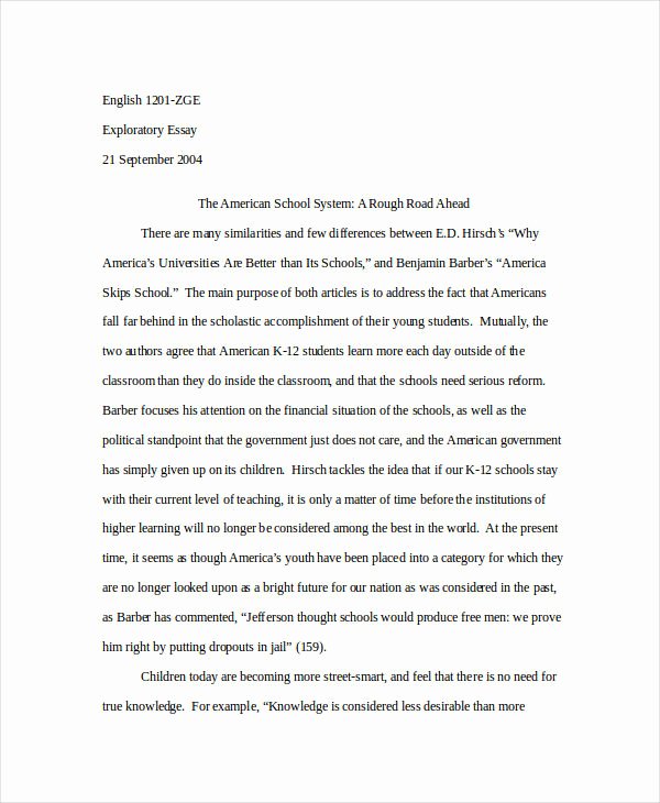 Examples Of Good Essays Luxury 23 Free Essay Examples