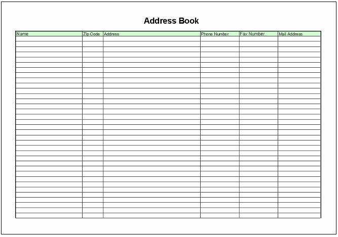 Excel Address Book Template Beautiful Microsoft Excel Address Book Templates Download Alex