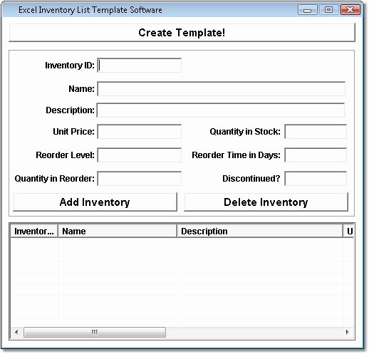 Excel Address Book Template Luxury Excel Inventory List Template software Screenshot
