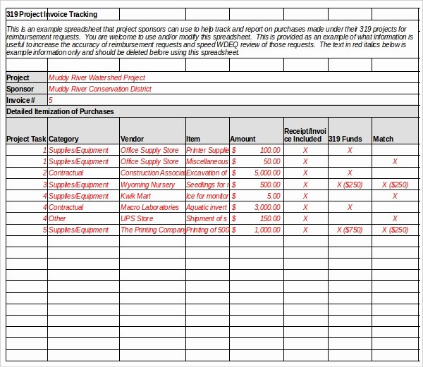 Excel Bill Tracker Inspirational 8 Invoice Tracking Templates – Free Sample Example