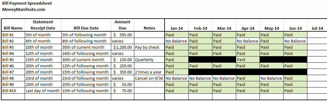 Excel Bill Tracker New Free Bill Payment Tracker Six Other Ways to Avoid Late