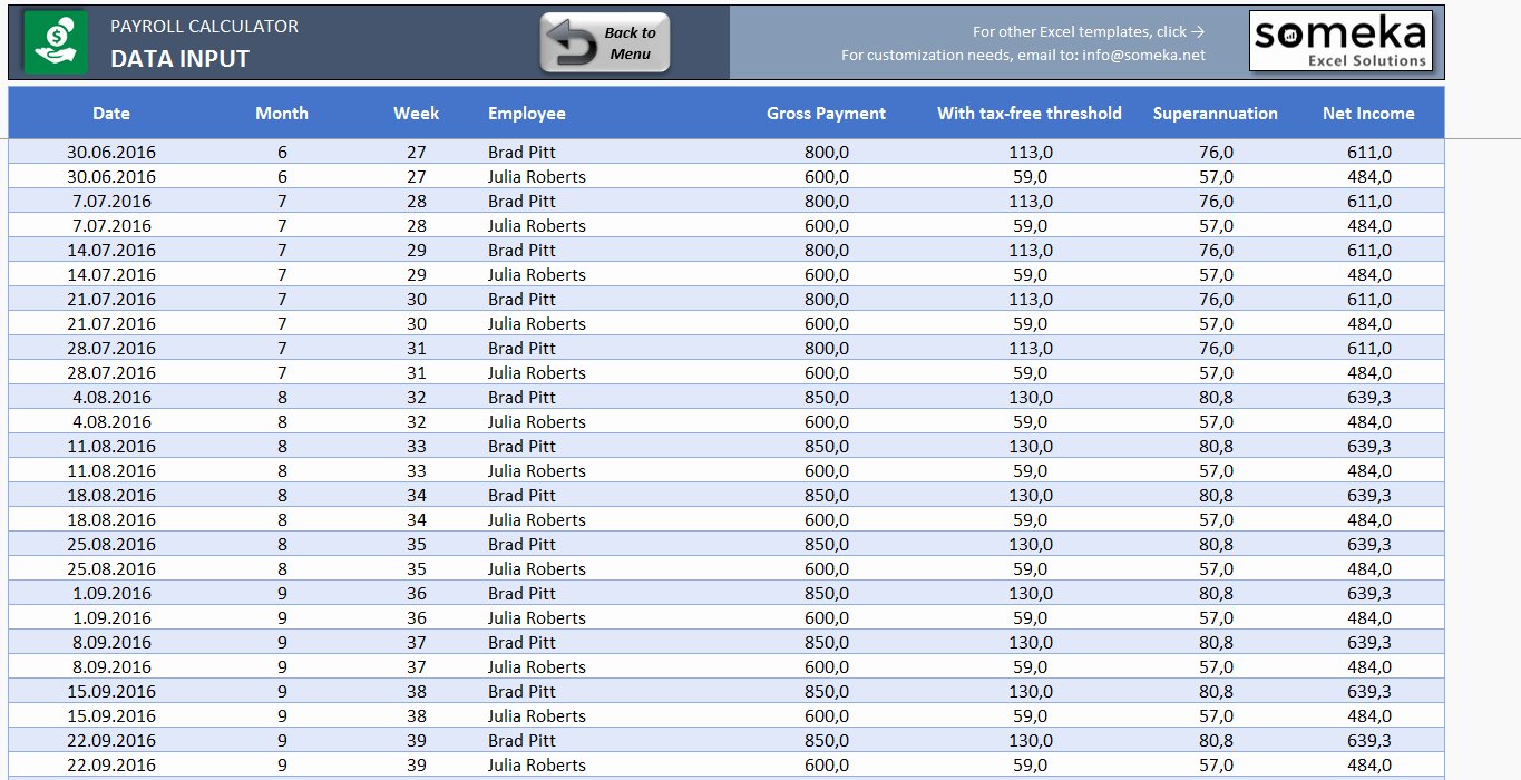 Excel Payroll Template 2019 Elegant Payroll Spreadsheet 2018 Google Spreadshee Payroll