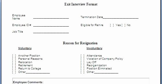 Exit Interview form Pdf Fresh Every Bit Of Life Job Exit Interview form