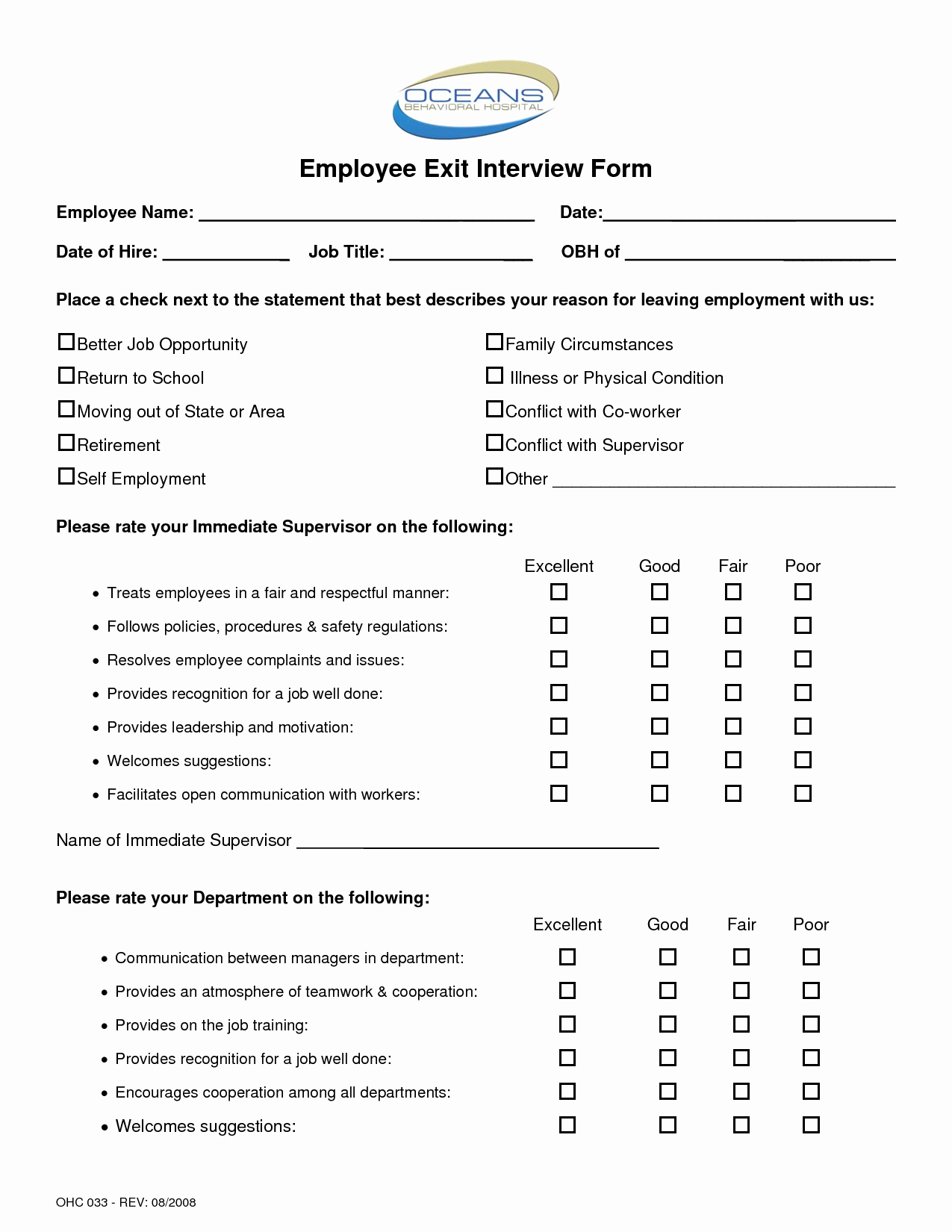 Exit Interview Questions and Answers Pdf Best Of Sample Exit Interview Questions and Answers Pdf