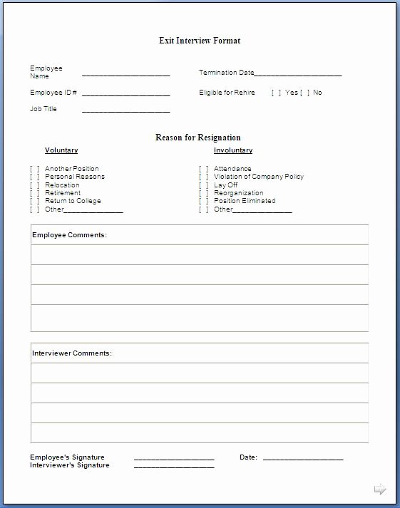 Exit Interview Questions and Answers Pdf Lovely Job Exit Interview form