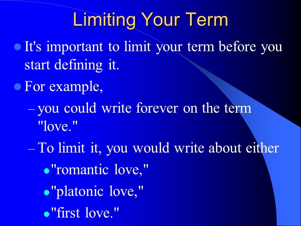 Extended Definition Of Love Beautiful Extended Definition Essay Ppt