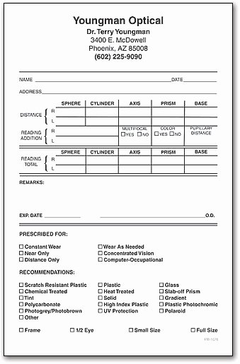 Eye Exam forms Template Beautiful Eye Exam for Glasses Prescription