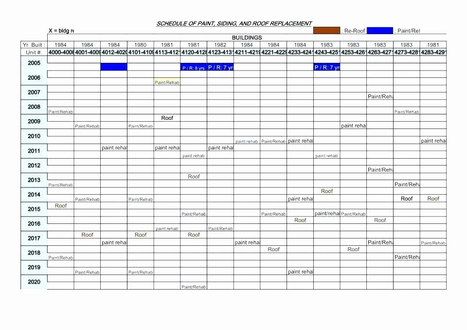 Facility Maintenance Schedule Excel Template Lovely Preventive Maintenance Schedule Template – Ddmoon