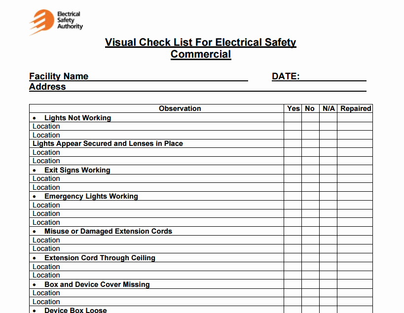 Facility Maintenance Schedule Excel Template New 4 Facility Maintenance Checklist Templates Excel Xlts