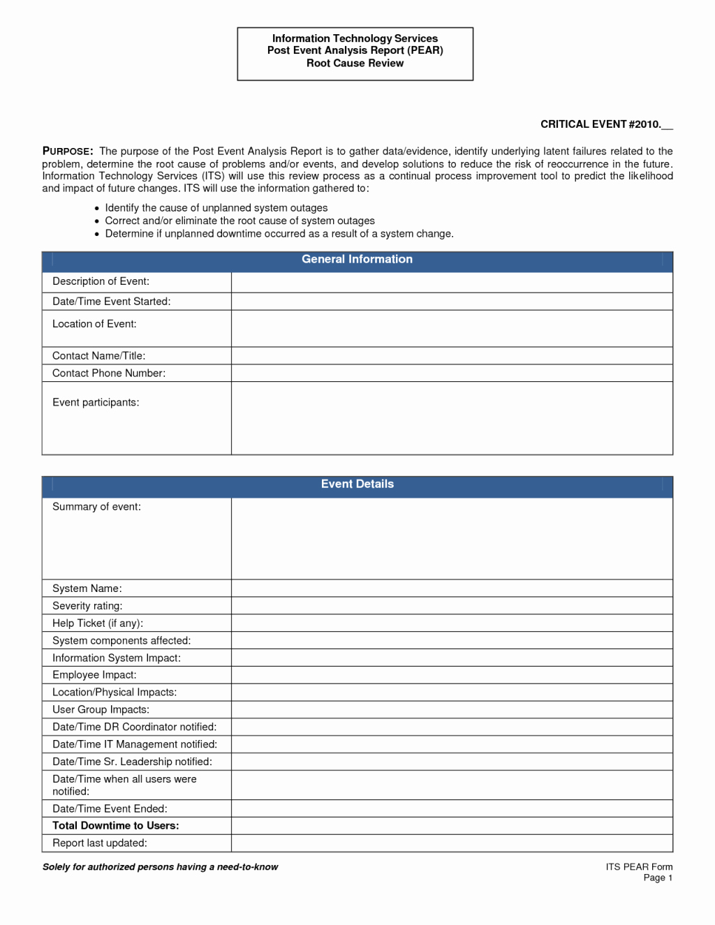 Failure Analysis Report Template Doc Best Of 27 Of Root Cause Report Template