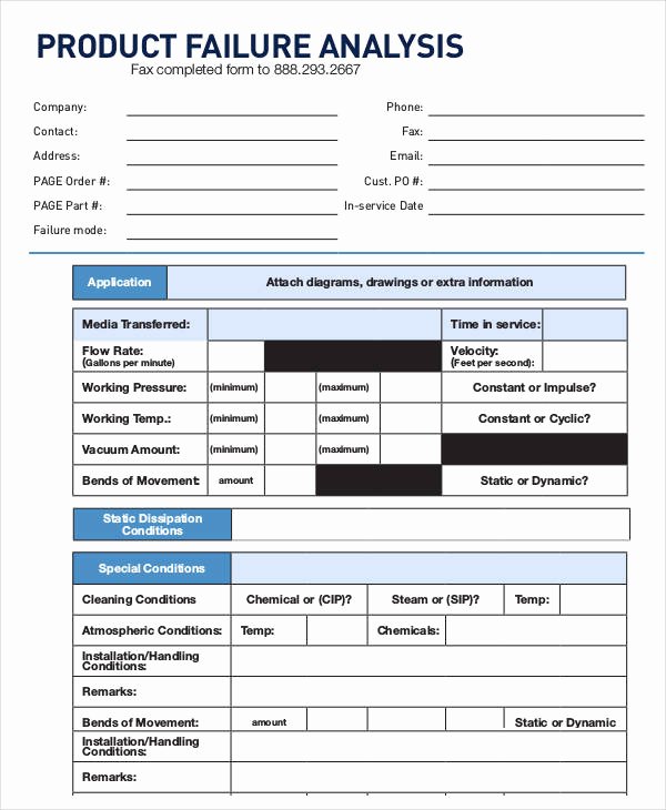 Failure Analysis Report Template Doc Best Of 9 Editable Failure Analysis Templates Pdf Word
