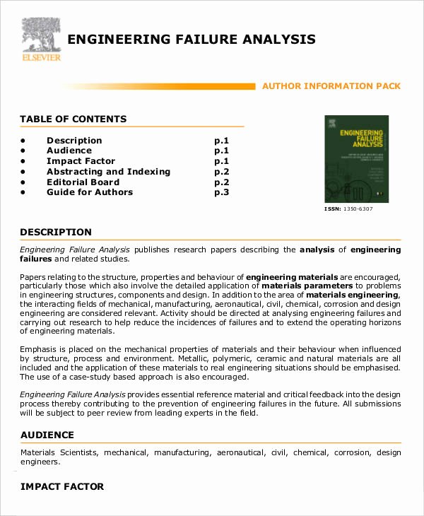 Failure Analysis Report Template Doc Luxury 9 Editable Failure Analysis Templates Pdf Word