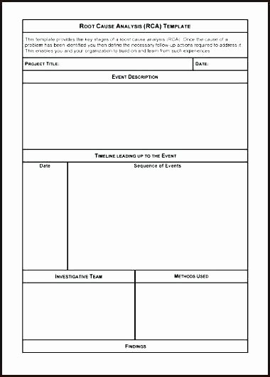 Failure Analysis Report Template Doc Luxury Failure Analysis Report Template Doc