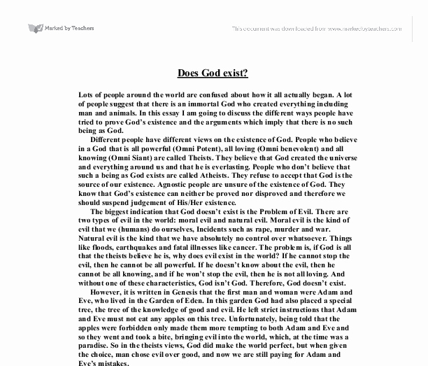 essay about god in my life