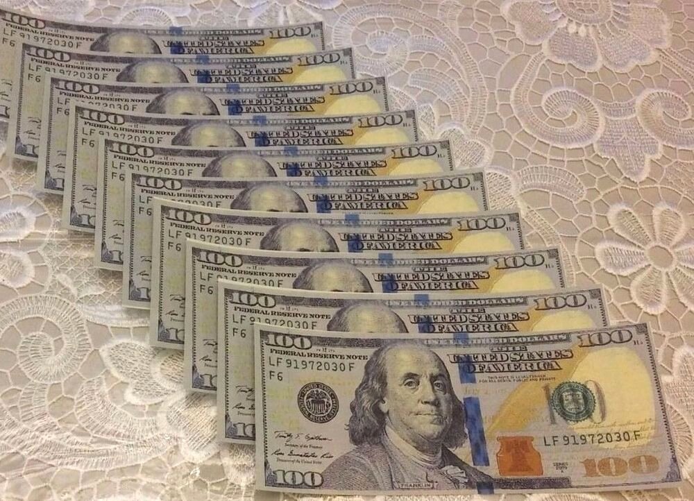 Fake 1000 Dollar Bill Printable Elegant $100 Big Bills 3 75&quot; X 8 5&quot; Variety Play Money Fake