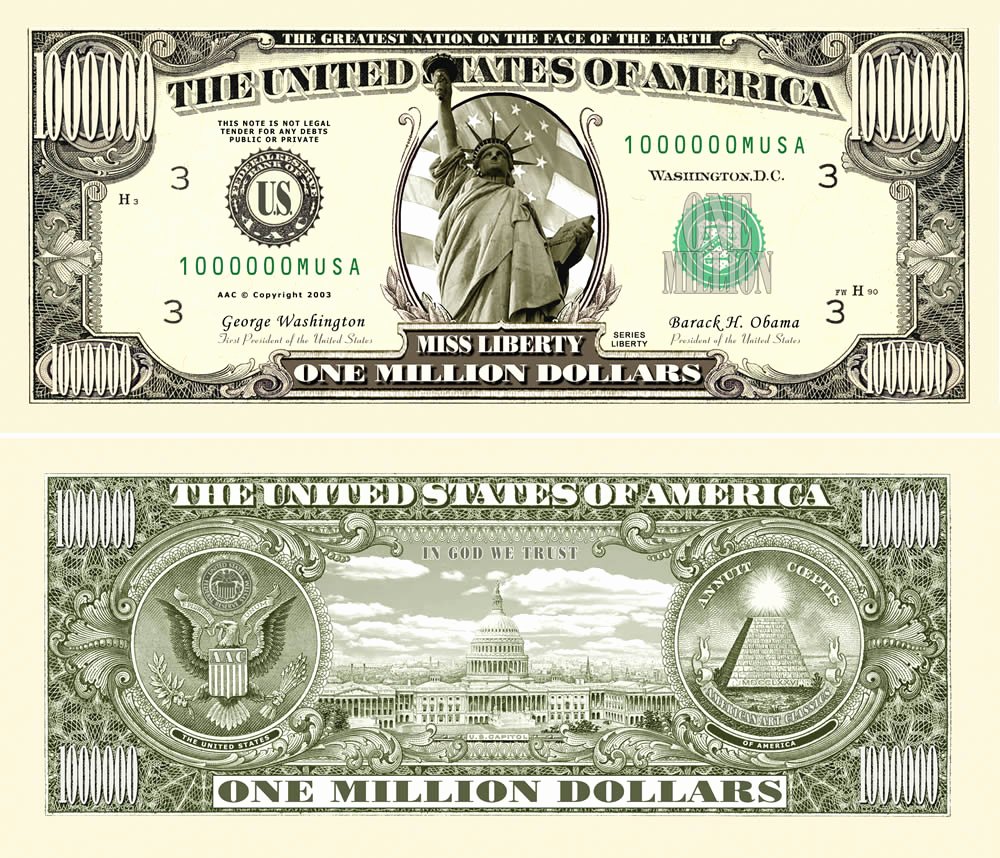 Fake 1000 Dollar Bill Printable Elegant Fakemillion Traditional E Million Dollar Bills Fakemillion