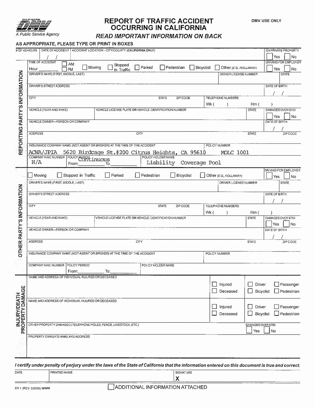 Fake Accident Report Template Elegant Fake Carnt Report New Best Police Sample California