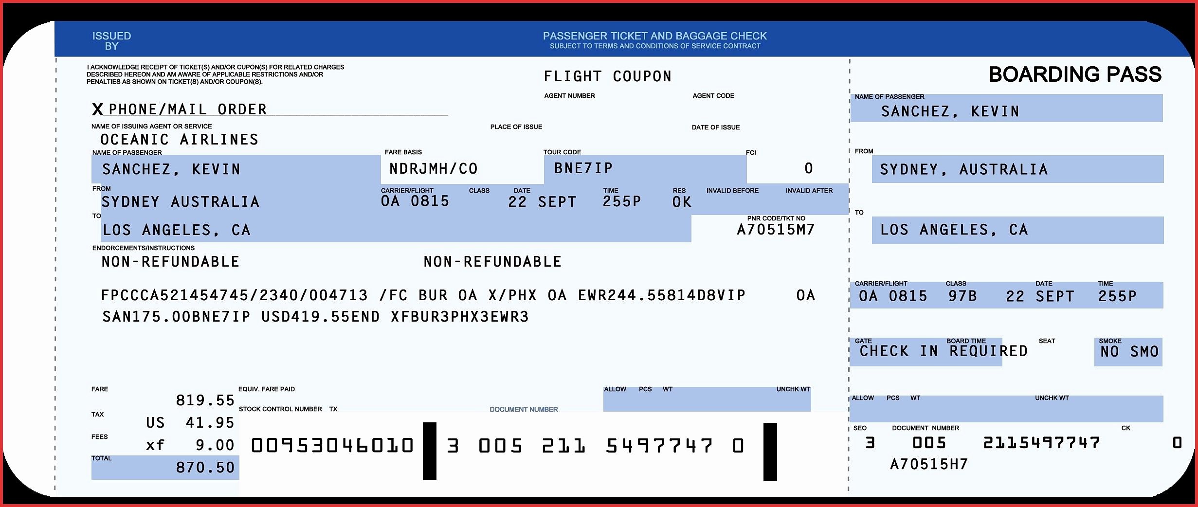 Fake Airline Ticket Generator Beautiful Plane Ticket Template Word Copy Awesome