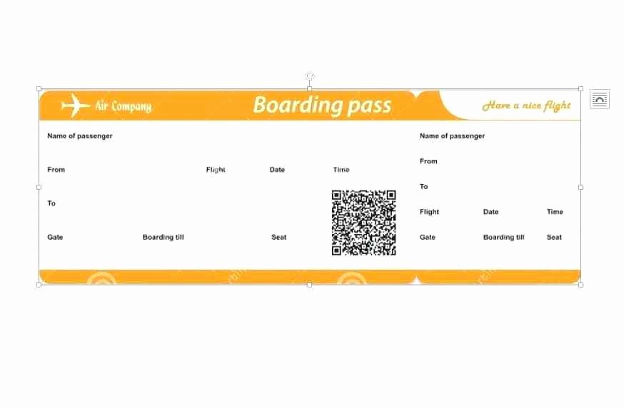 Fake Airline Ticket Generator Lovely Fake Boarding Pass Template