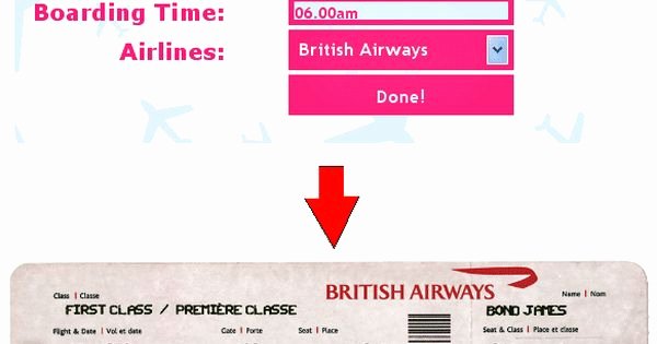Fake Airline Ticket Generator Lovely Ticket O Matic is the Best Fake Airline Ticket Generator