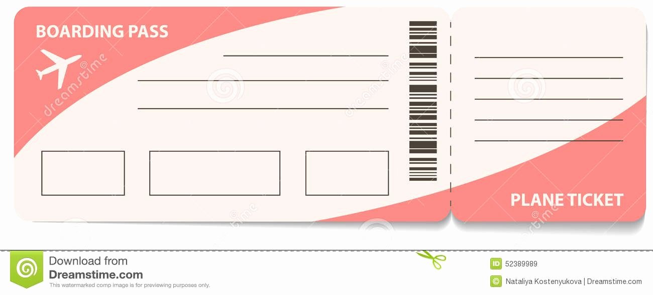 Fake Airline Ticket Generator New Fake Airline Ticket Template Gallery Template Design