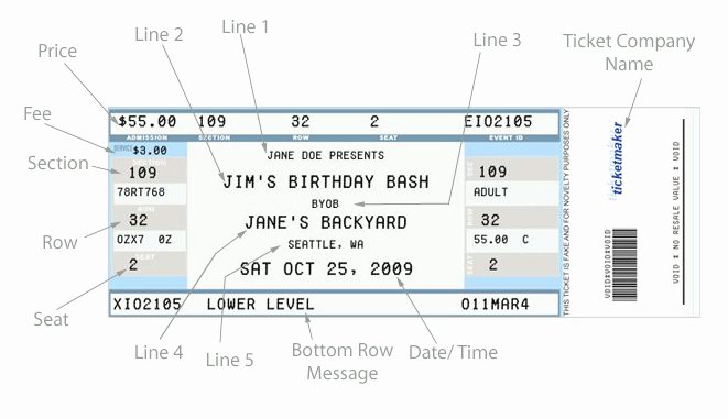 Fake Airline Ticket Template Elegant Fake Ticket Generator