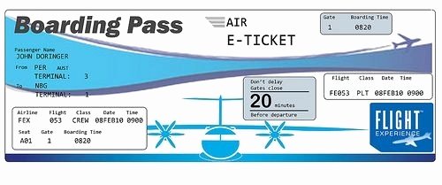 Fake Airline Ticket Template Elegant Plane Ticket Template Beepmunk