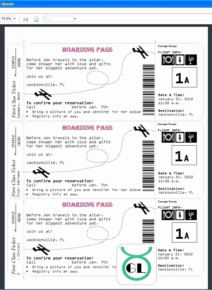 Fake Airline Ticket Template Fresh Boarding Pass Template