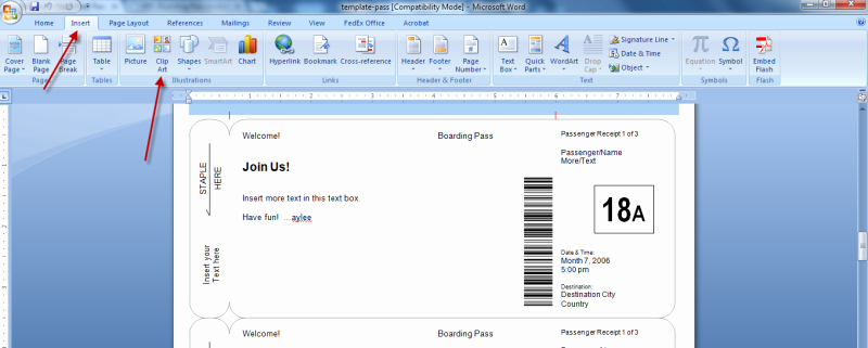 Fake Airline Ticket Template Fresh Making Fake Boarding Passes as Gifts Le Chic Geek