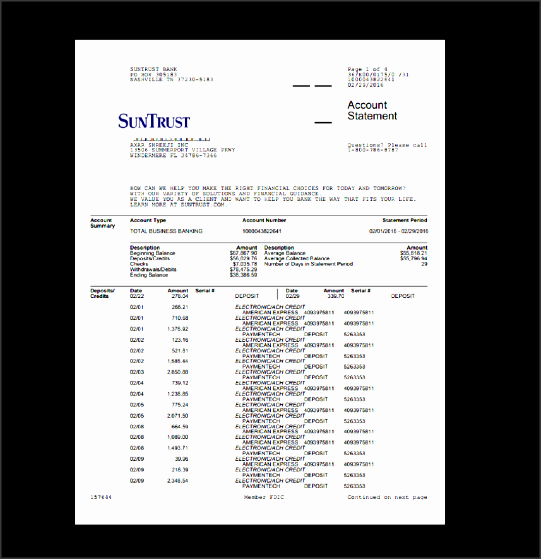 Fake Bank Statements Templates Download Best Of 4 Bank Statement Templates Sampletemplatess