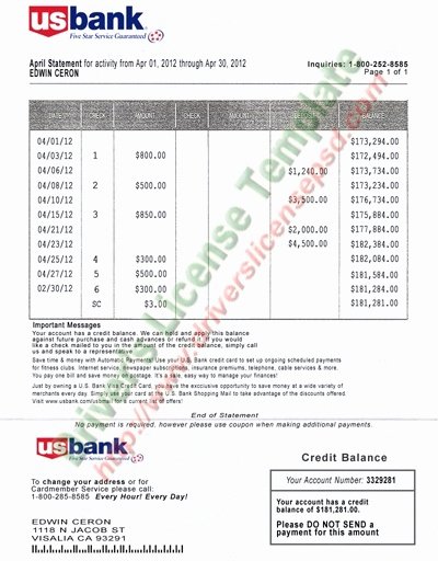 Fake Bank Statements Templates Download Lovely Can I Print Bank Statements From My Bank for My Visa