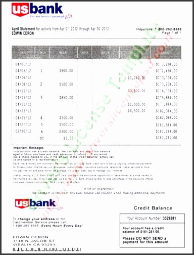 Fake Bank Statements Templates Download Luxury 4 Bank Statement Templates Sampletemplatess